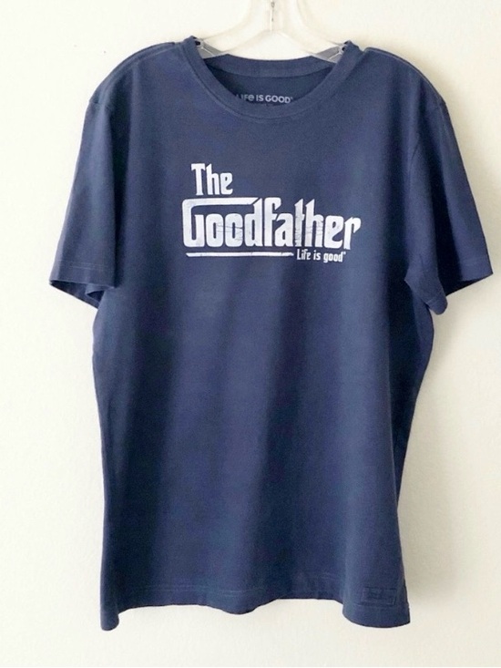 Life Is Good Tops - LIFE IS GOOD The Goodfather oversized graphic tee